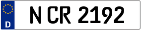 Trailer License Plate